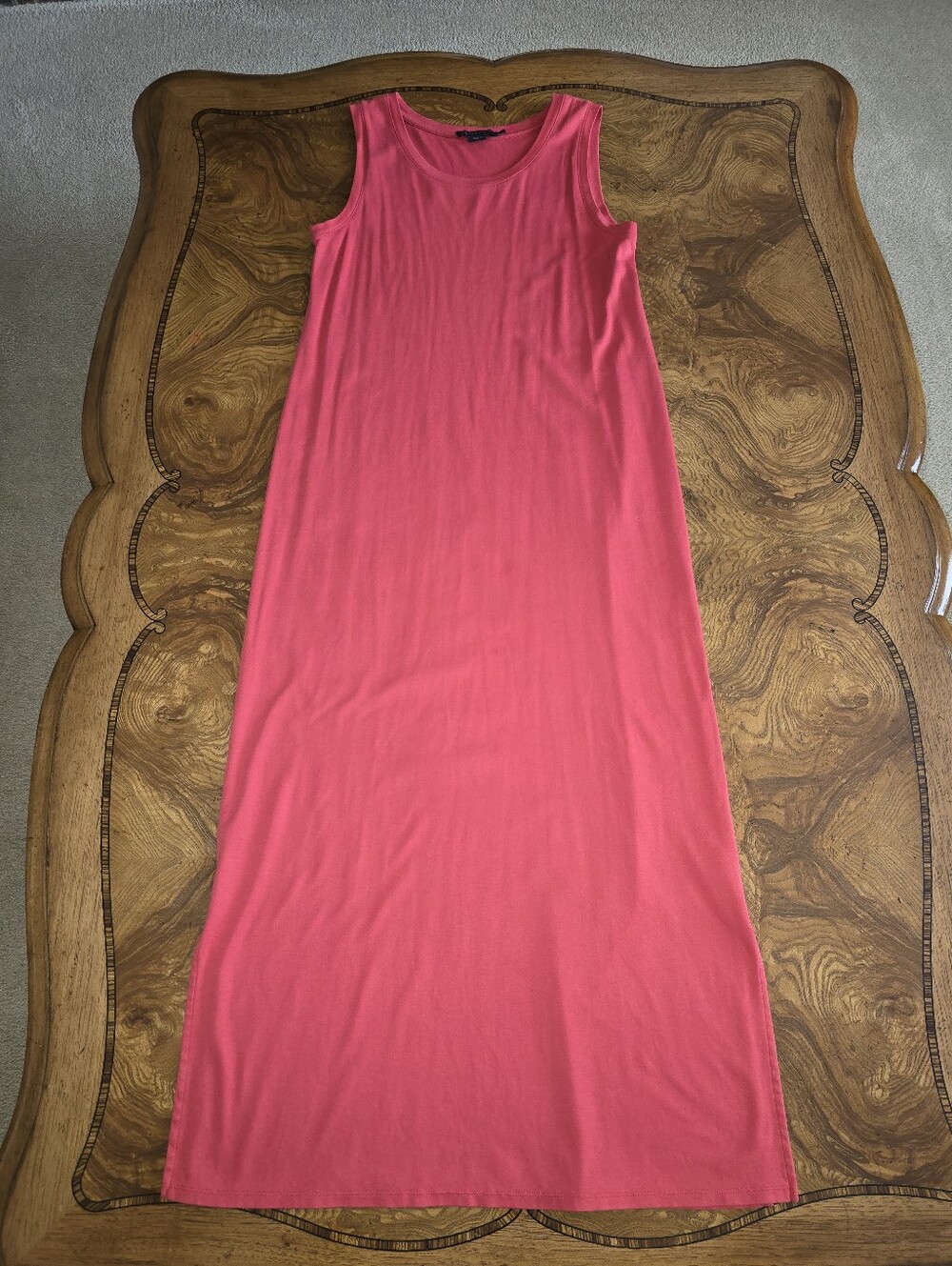 Pendleton Red 100% Cotton Sleeveless Maxi Dress Womens size Small